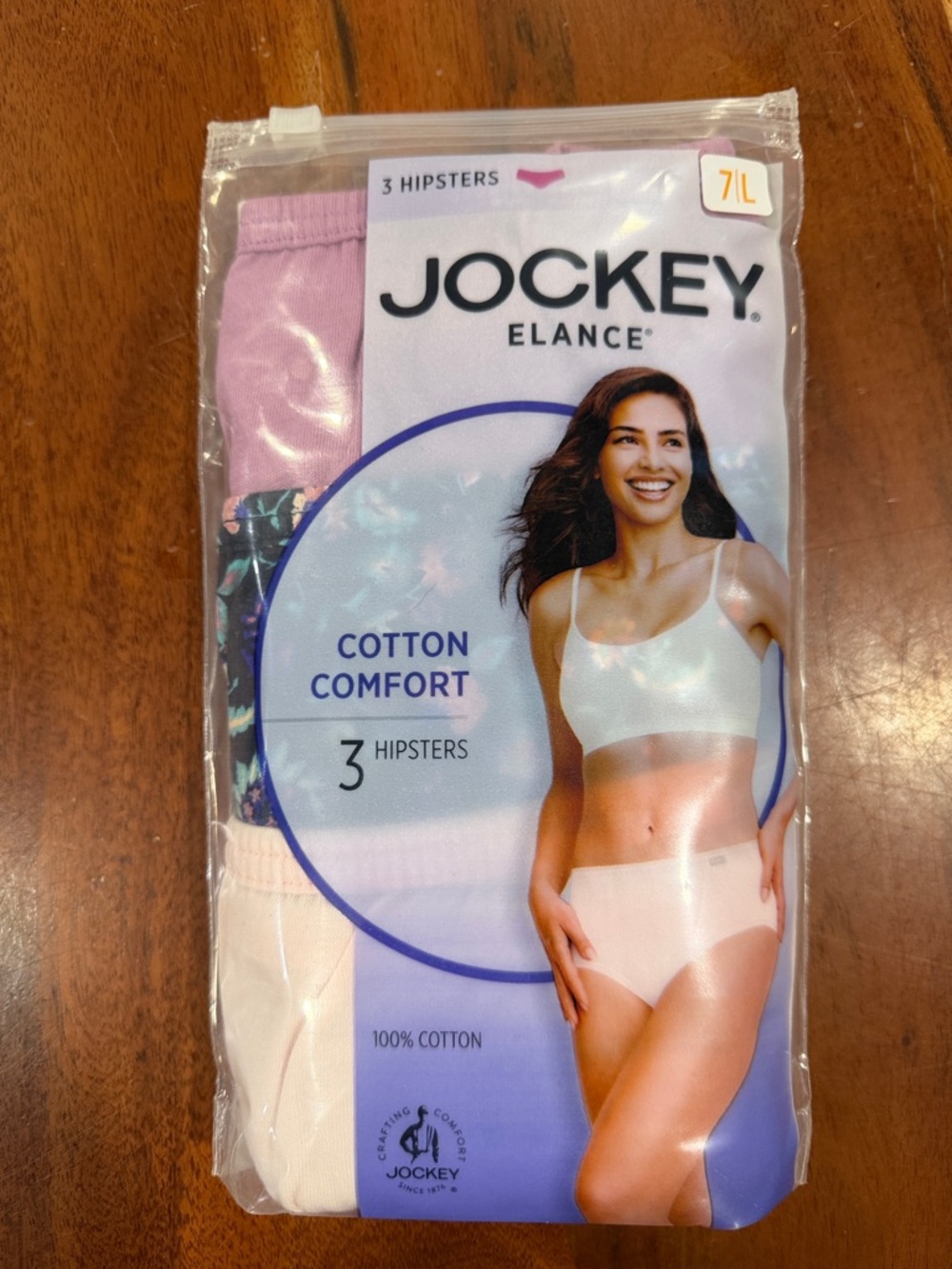 Jockey Elance 3-Pack Hipsters in Pink and Floral